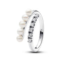 Pandora Timeless Bague Ouverte Perles de Culture d’Eau Douce Traitées & Pavé 193145C01