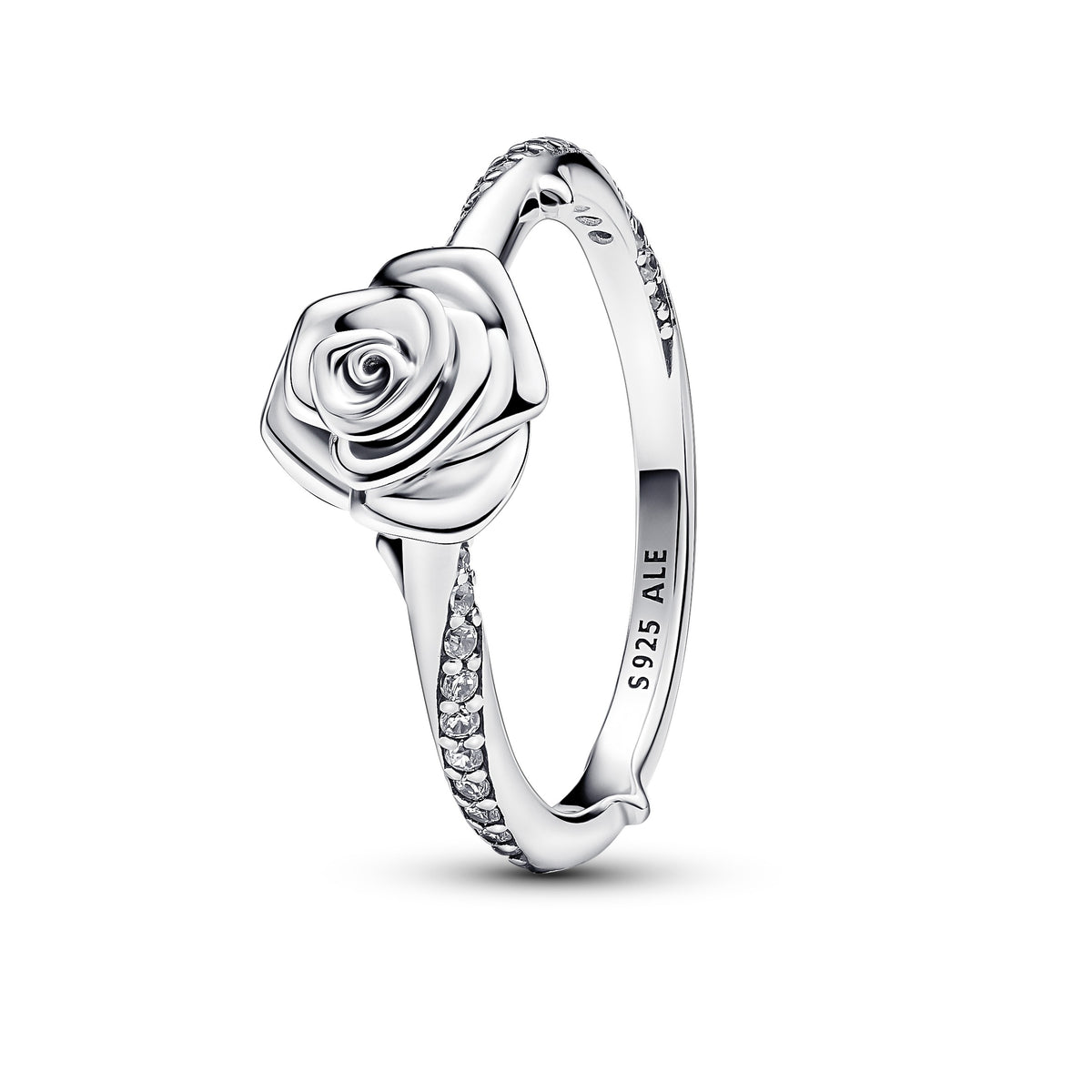 Pandora Moments Bague Rose en Fleur 193215C01