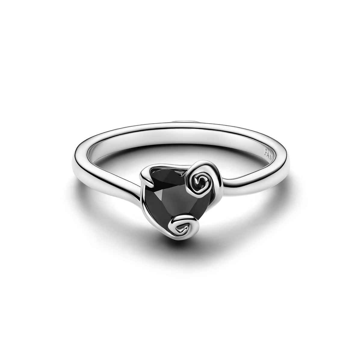 Pandora Collabs Bague Cœur Noir Disney L’Étrange Noël de Monsieur Jack Jack Skellington 194733C01