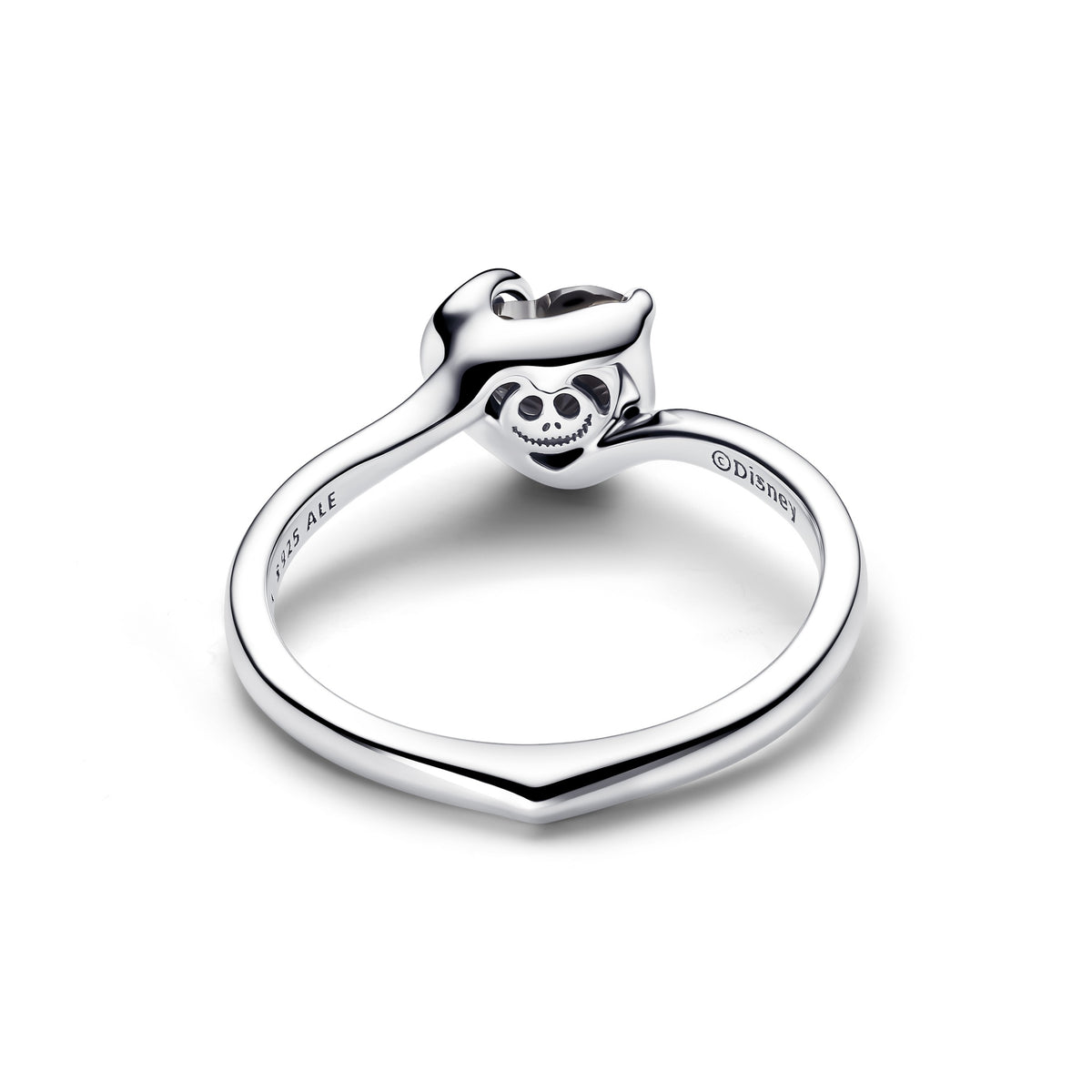 Pandora Collabs Bague Cœur Noir Disney L’Étrange Noël de Monsieur Jack Jack Skellington 194733C01