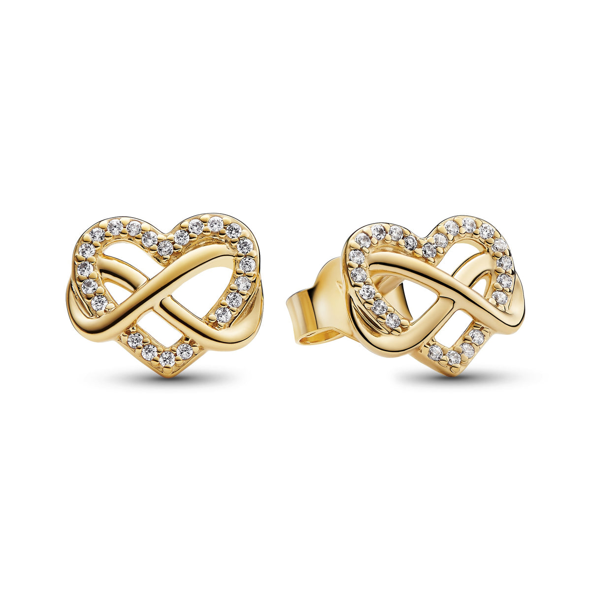Pandora Moments Clous d'Oreilles Cœur Infini Scintillants 262667C01