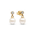Pandora Timeless Pendants d'Oreilles Perle de Culture d'Eau Douce Traitée & Pierre 263153C01