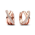 Pandora Signature Créoles Pavé Croisées 283150C01
