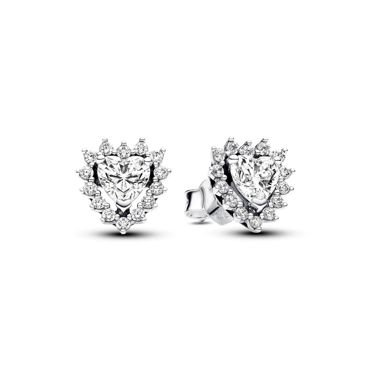 Pandora Timeless Clous d'Oreilles Cœur Halo Scintillant 293097C01