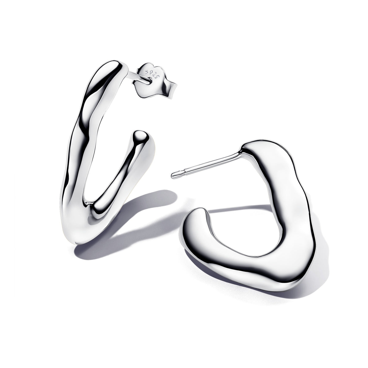 Pandora Essence Créoles Ouvertes en V de Forme Organique 293290C00