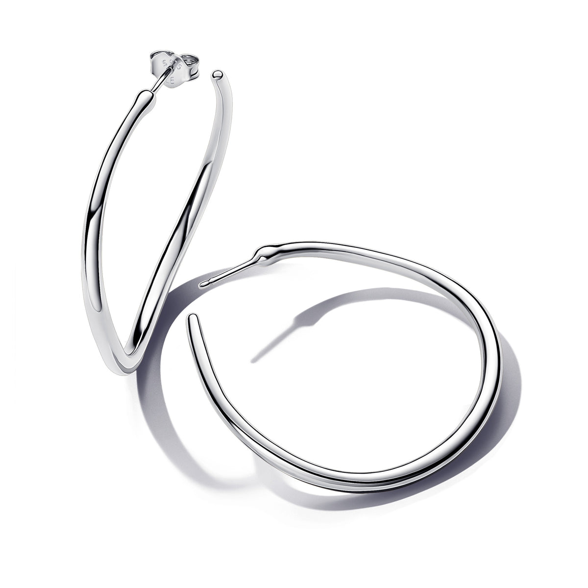 Pandora Essence Créoles Ouvertes de 42 mm de Forme Organique 293299C00