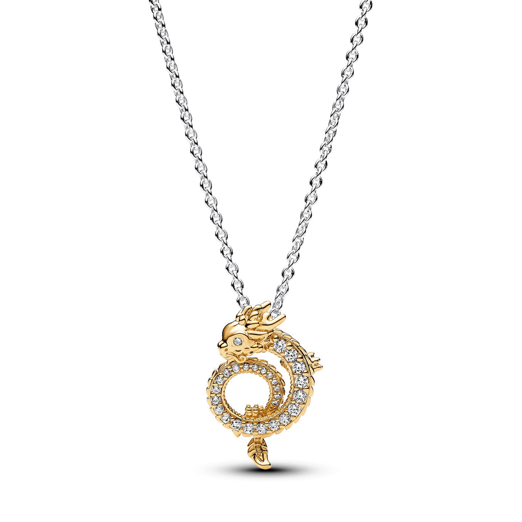 Pandora Moments Collier Année du Dragon Bicolore 363070C01-45