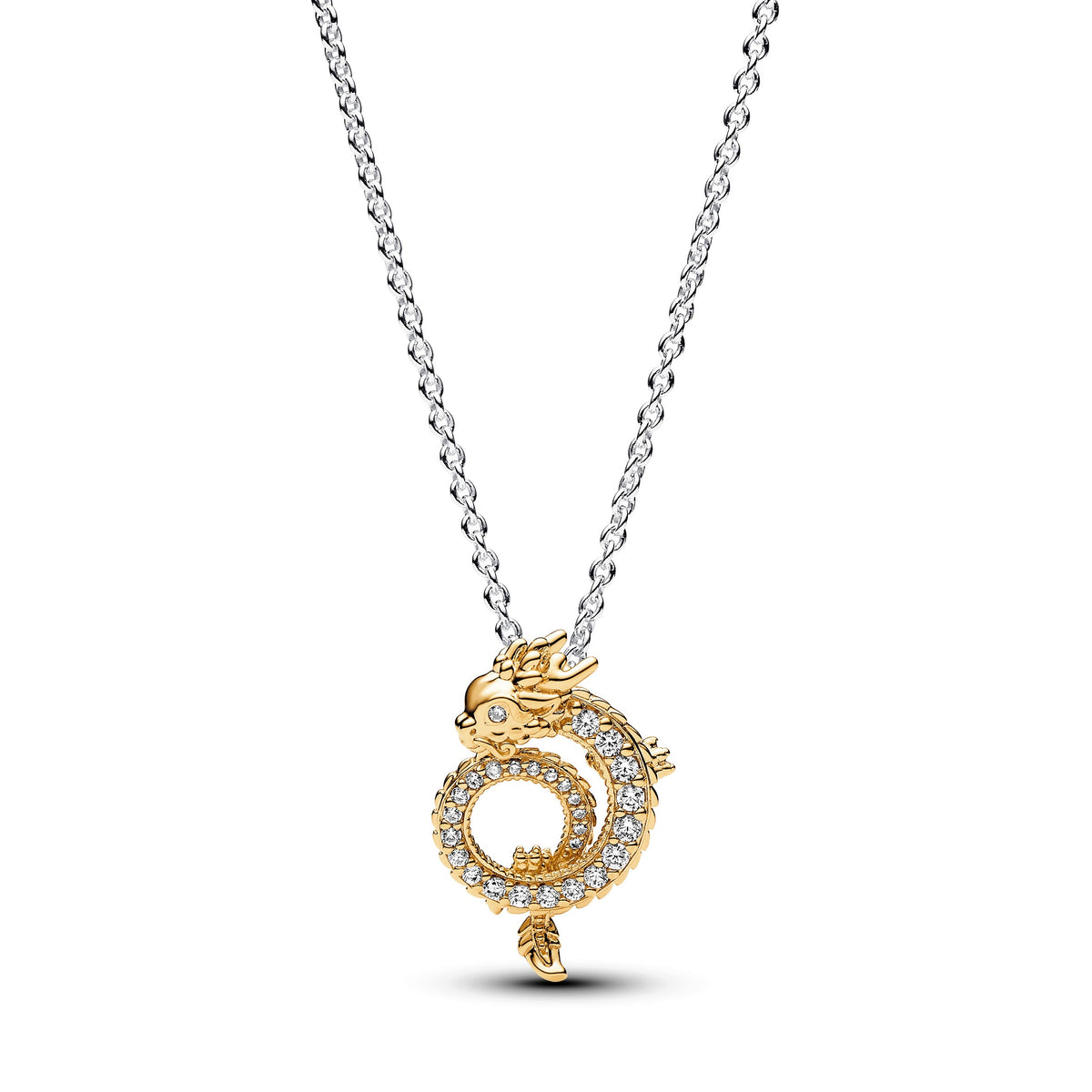 Pandora Moments Collier Année du Dragon Bicolore 363070C01-45
