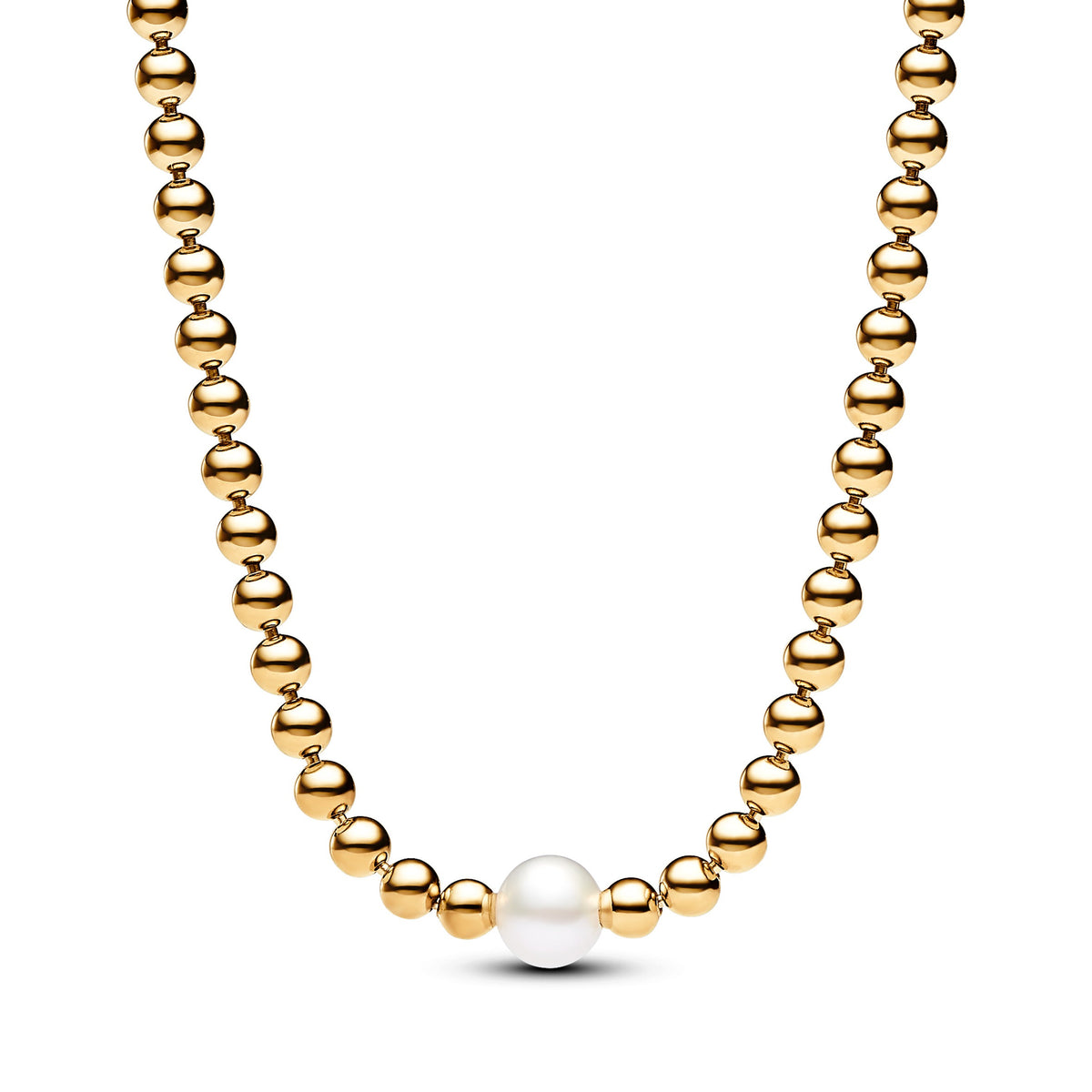 Pandora Timeless Collier Perle de Culture d'Eau Douce Traitée & Détails Sertis Grain 363176C01-45