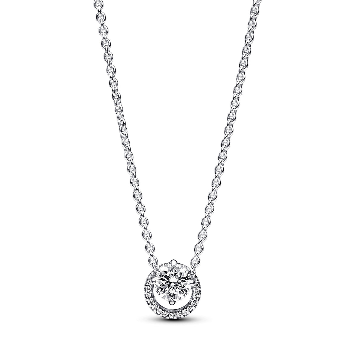 Pandora Timeless Collier Pendentif Halo Rond Scintillant 391174C01-45