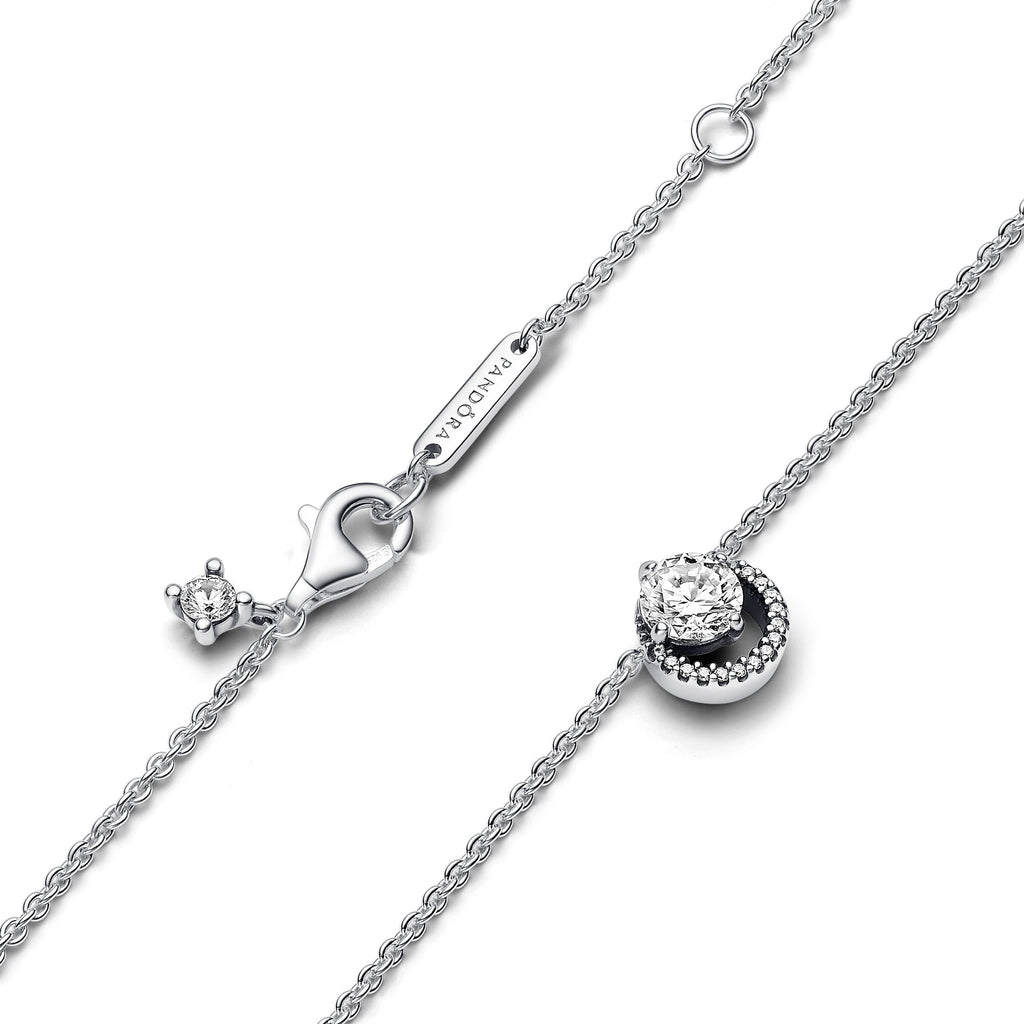 Pandora Timeless Collier Pendentif Halo Rond Scintillant 391174C01-45