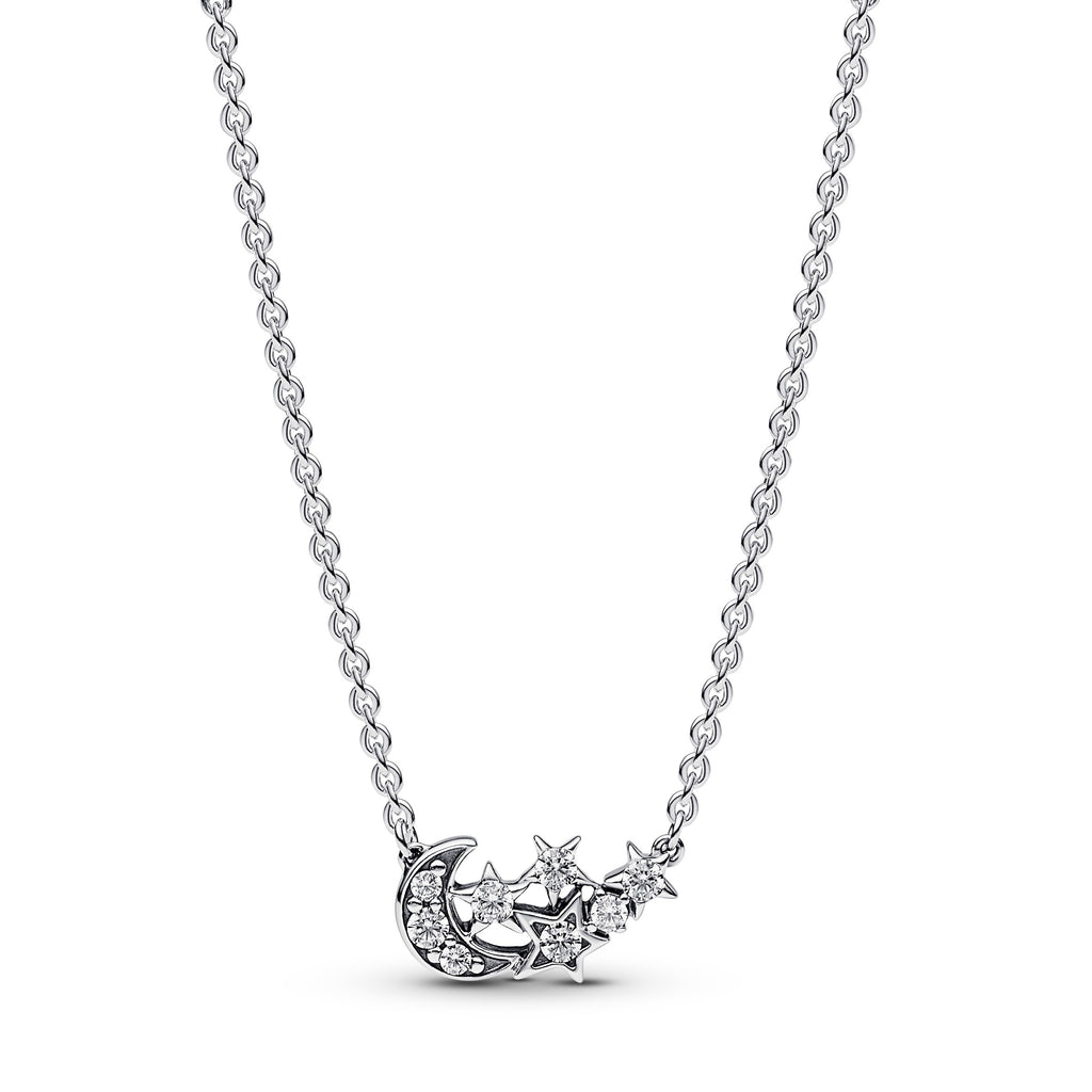 Pandora Moments Collier Lune & Étoile Scintillantes 392991C01-45