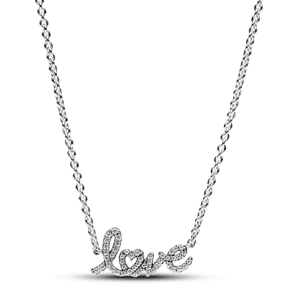 Pandora Moments Collier Amour Manuscrit Étincelant 393076C01-45