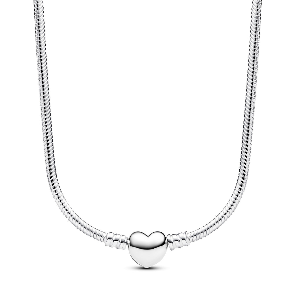Pandora Moments Collier Maille Serpent Fermoir Cœur 393091C00-45