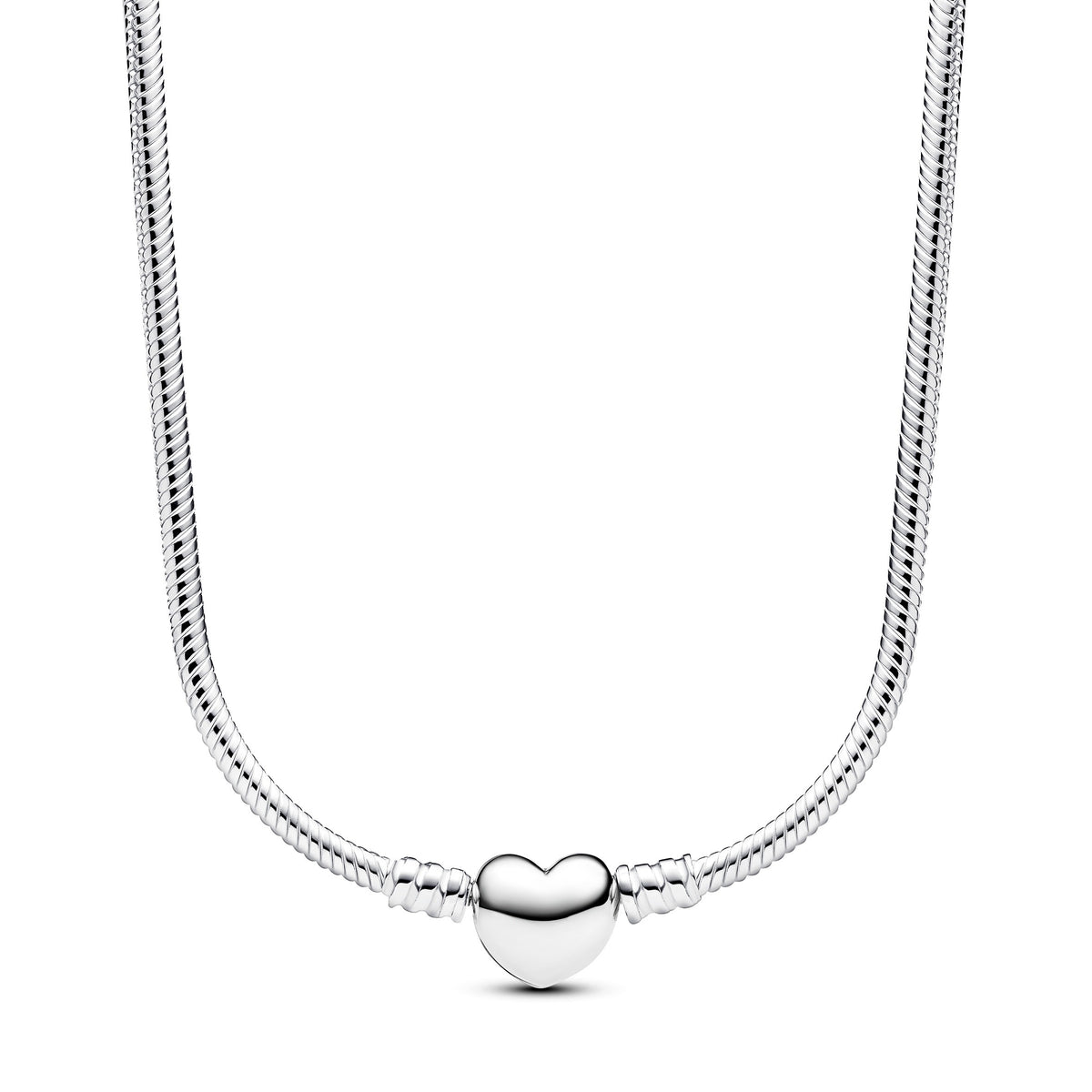 Pandora Moments Collier Maille Serpent Fermoir Cœur 393091C00-45