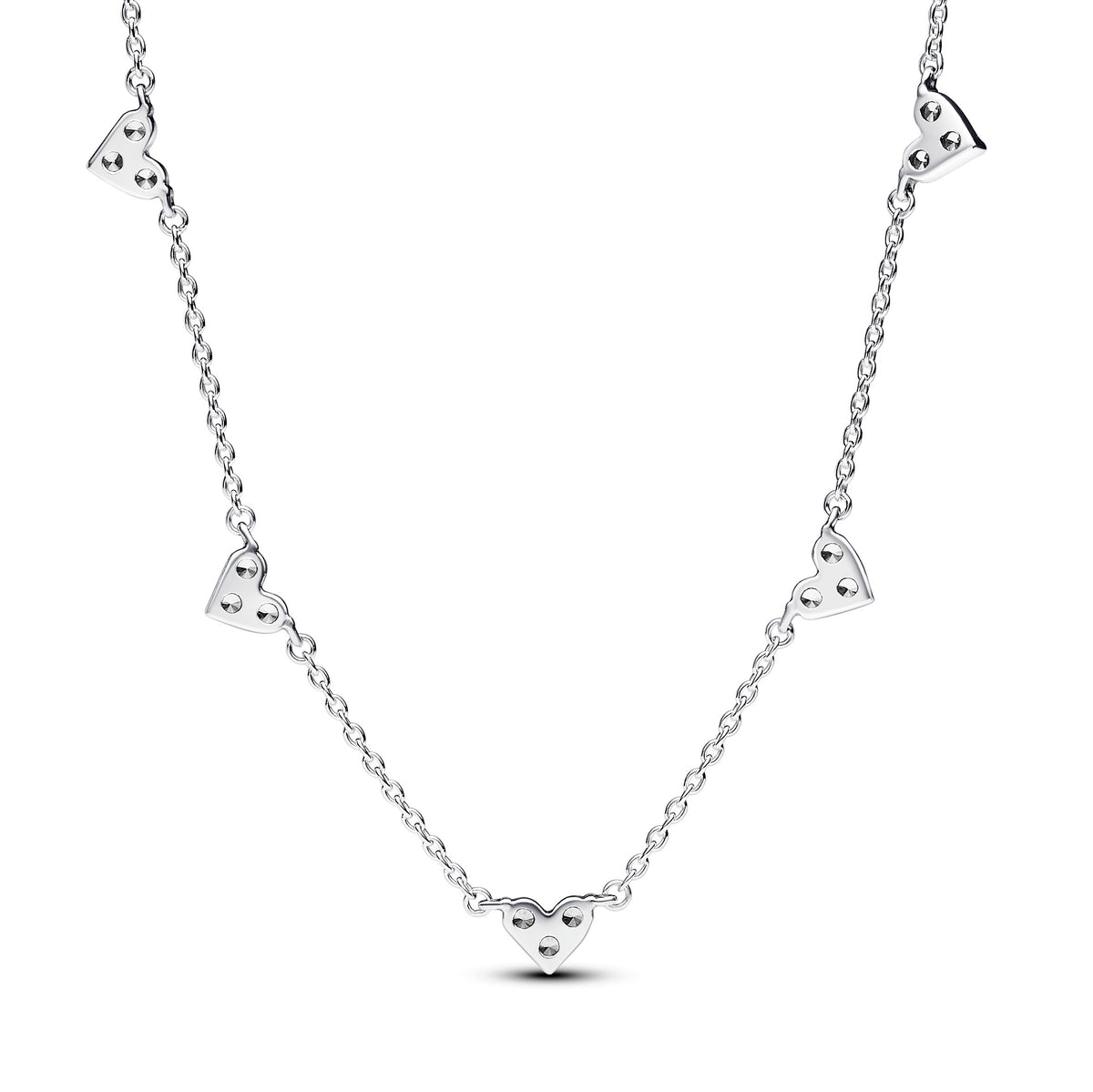 Pandora Timeless Collier Chaîne Station Cœur Triple Pierre 393160C01-45