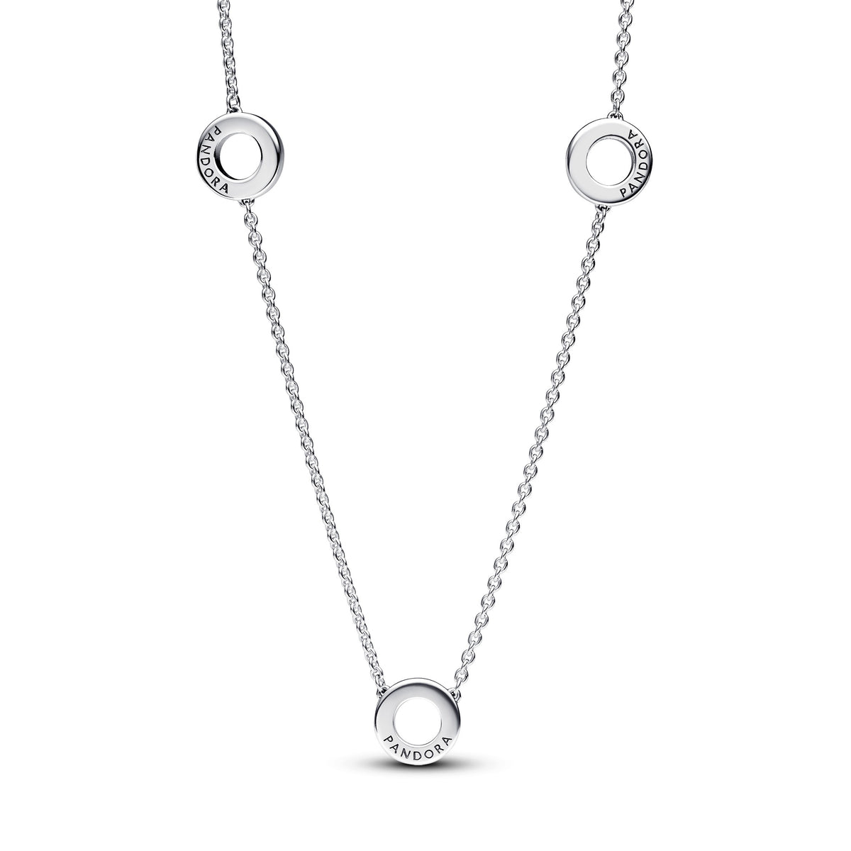 Pandora Signature Collier à Chaîne Cercles Pavé 393162C01-50