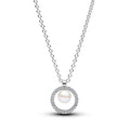 Pandora Timeless Collier Perle de Culture d'Eau Douce Traitée & Pavé 393165C01-45
