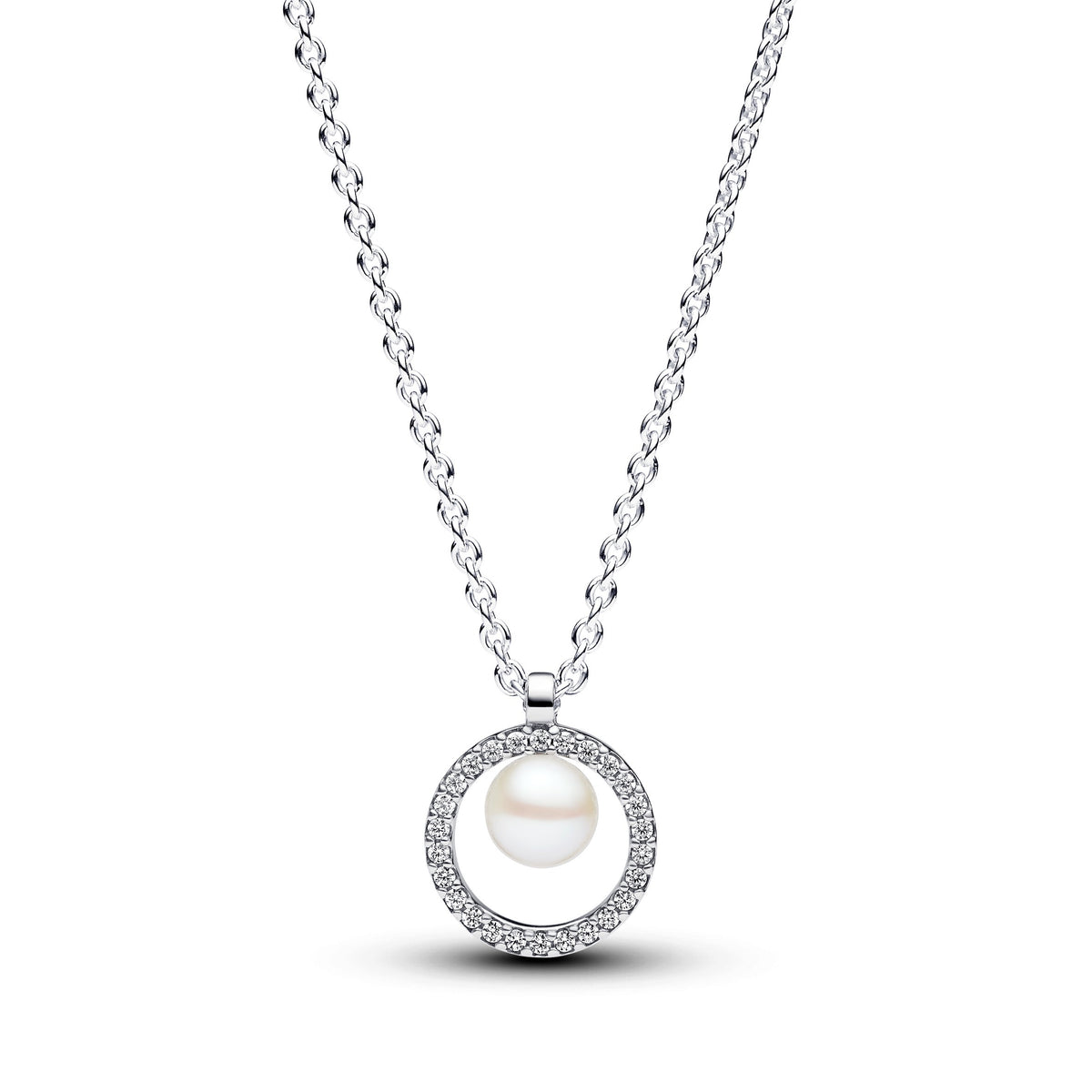 Pandora Timeless Collier Perle de Culture d'Eau Douce Traitée & Pavé 393165C01-45