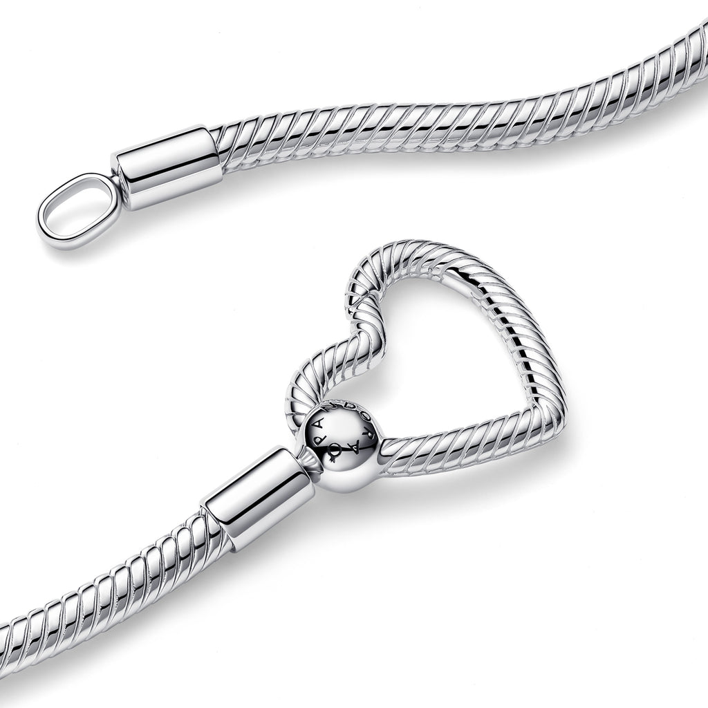Pandora Moments Collier Maille Serpent Fermoir Cœur 393377C00-45