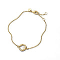 Pandora Essence Bracelet Cercle Pavé de Forme Organique & Perle de Culture d'Eau Douce Traitée 563830C01