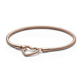 Pandora Moments Bracelet Maille Serpent Fermoir Cœur 582257C00