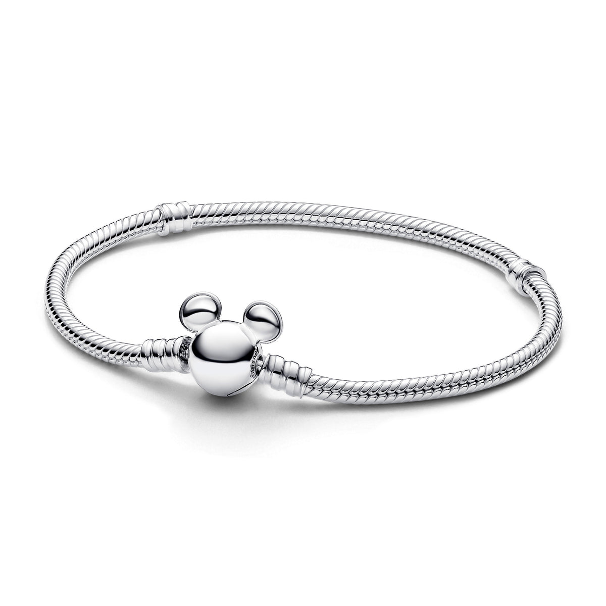 Pandora Disney Bracelet Maille Serpent Fermoir Disney Mickey Moments 593061C00
