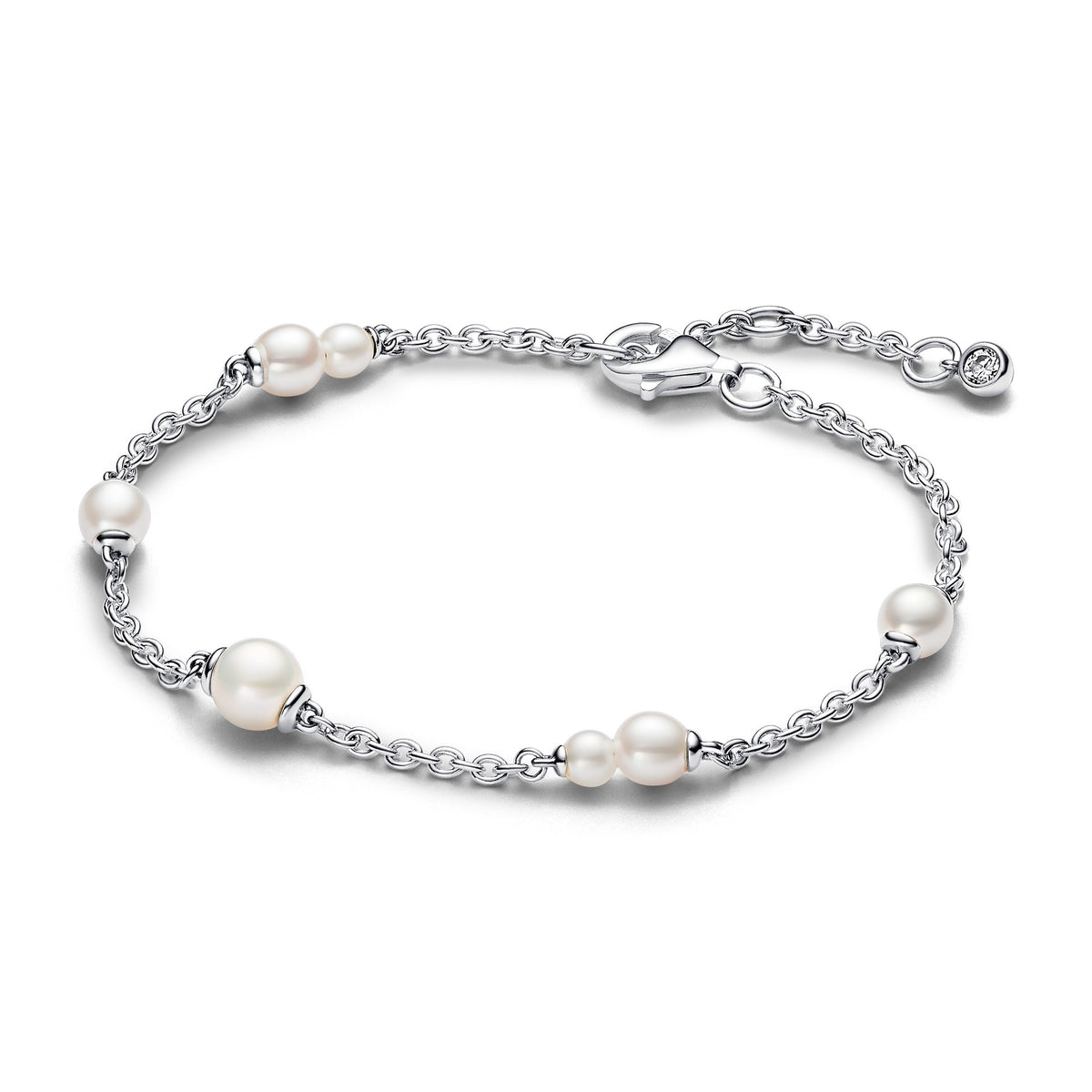 Pandora Timeless Bracelet Chaîne Station Perle de Culture d'Eau Douce Traitée 593172C01