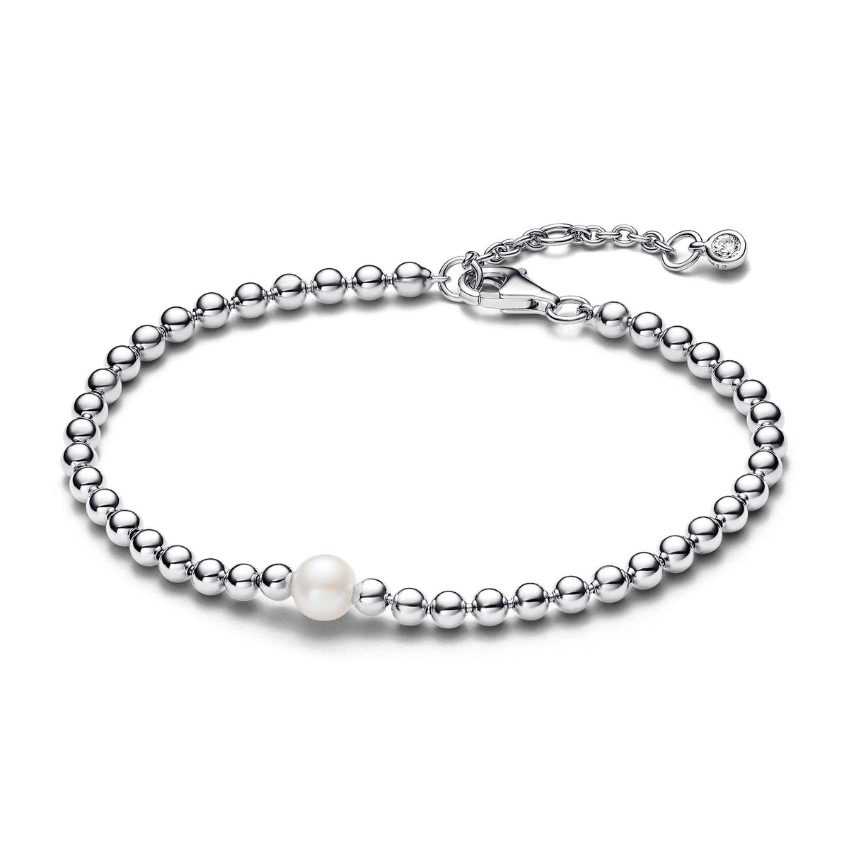 Pandora Timeless Bracelet Perle de Culture d'Eau Douce Traitée & Détails Sertis Grain 593173C01