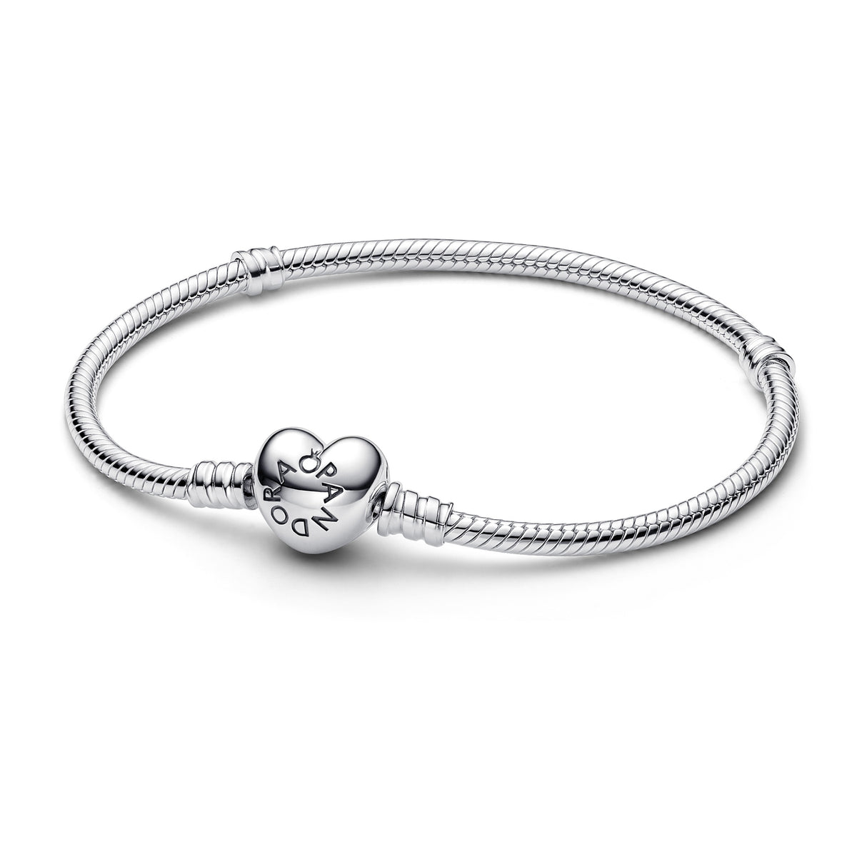 Pandora Moments Bracelet Cœur & Maille Serpent 594594C00