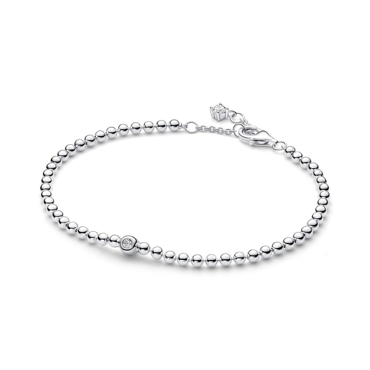 Pandora Signature Bracelet Sphères et Pierre Scintillante 594822C01