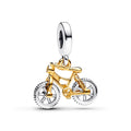 Pandora Moments Charm Pendant Vélo à Roues Tournoyantes Bicolore 763354C01