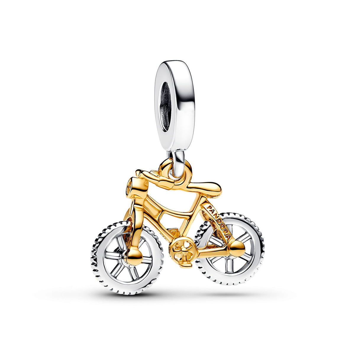 Pandora Moments Charm Pendant Vélo à Roues Tournoyantes Bicolore 763354C01
