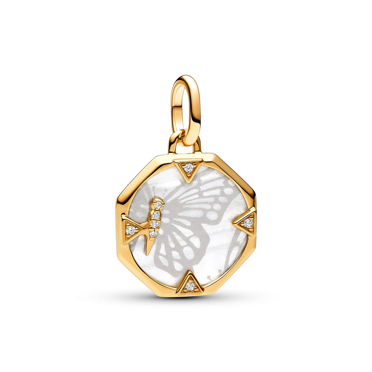 Pandora ME Charm Médaillon Papillon Nacré 763366C01