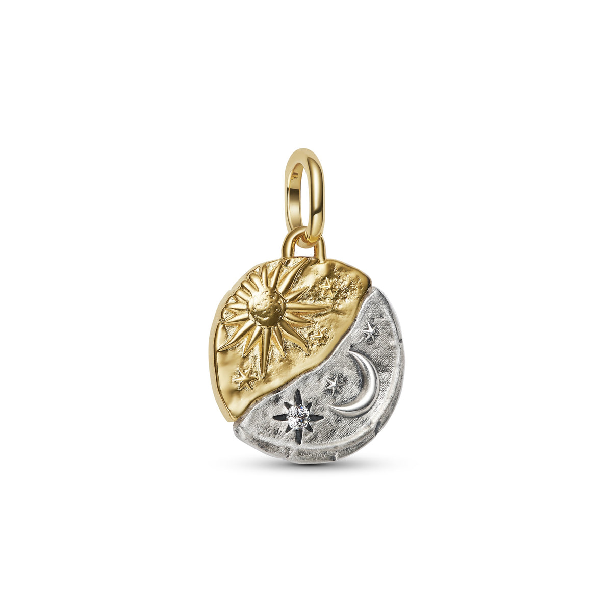 Pandora ME Charm Médaillon Soleil et Lune 763977C01