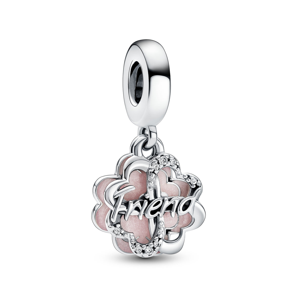 Pandora Moments Charm Pendant Double Amitié Trèfle à Quatre Feuilles 792245C01