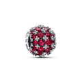 Pandora Moments Charm Rond Pavé Scintillant Rose 792630C03