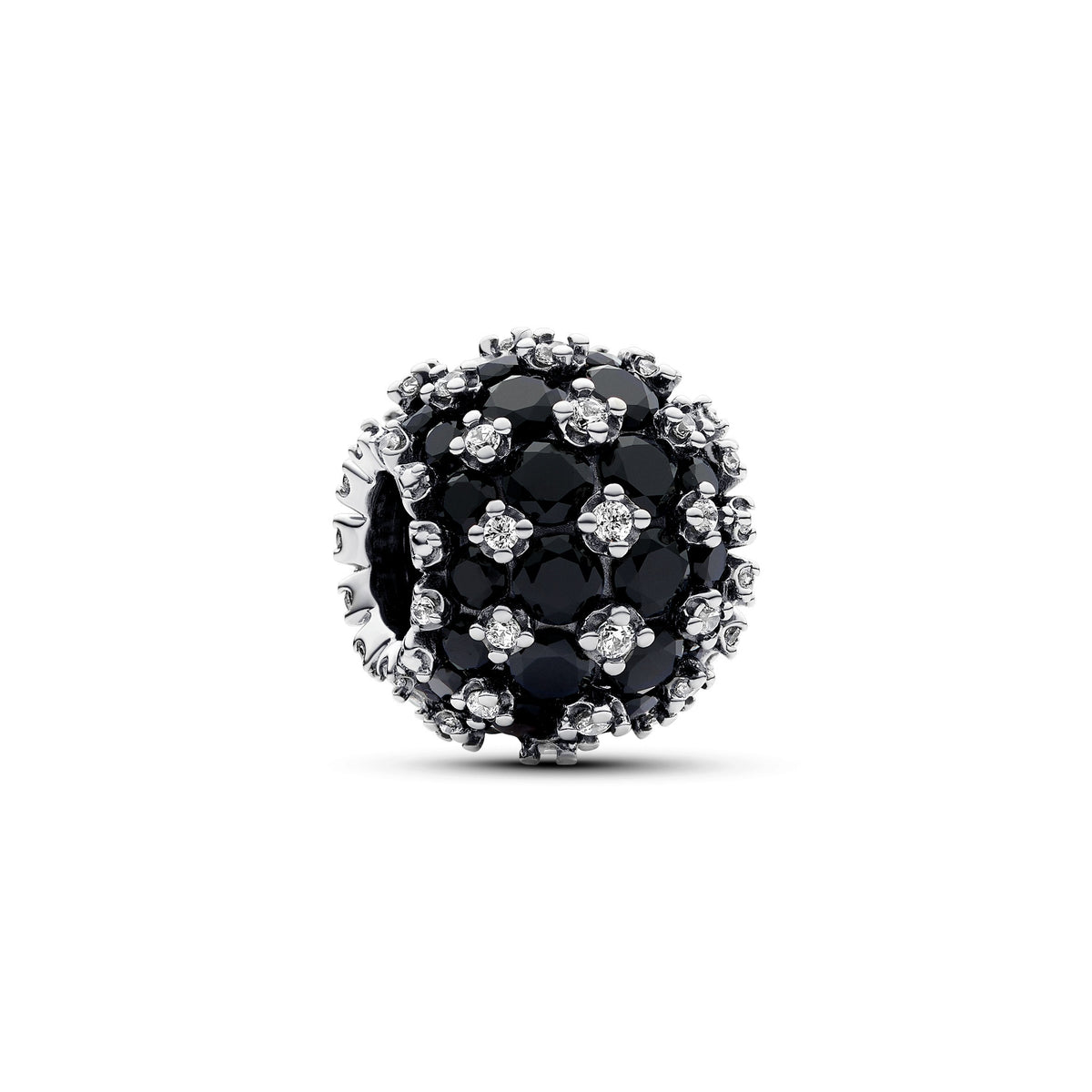 Pandora Moments Charm Rond Pavé Noir Scintillant 792630C04