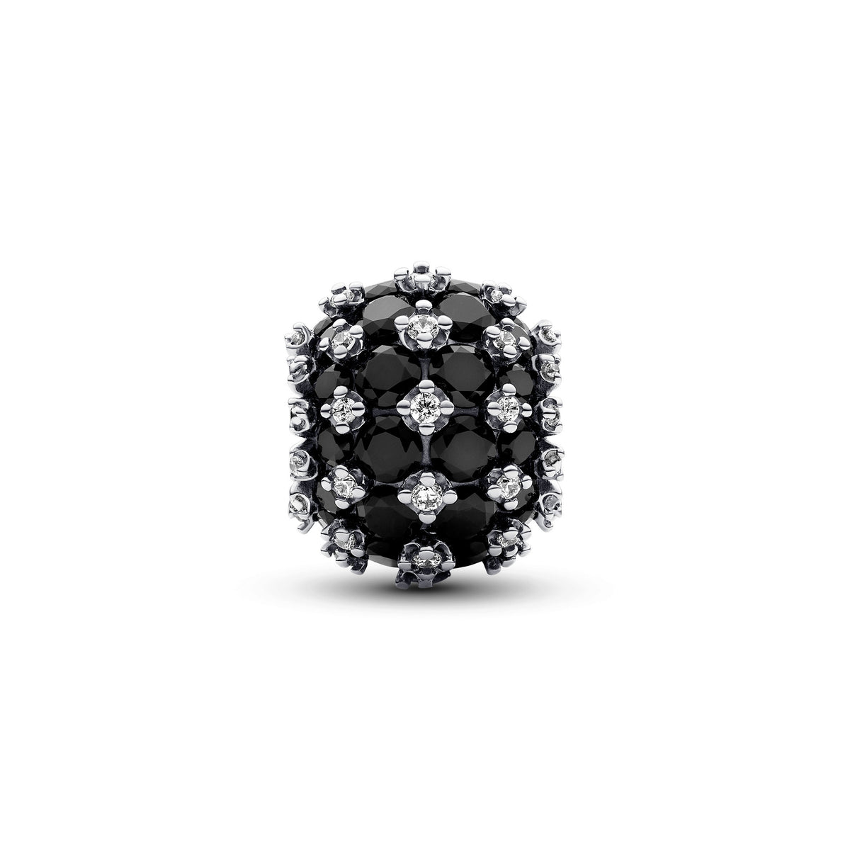 Pandora Moments Charm Rond Pavé Noir Scintillant 792630C04