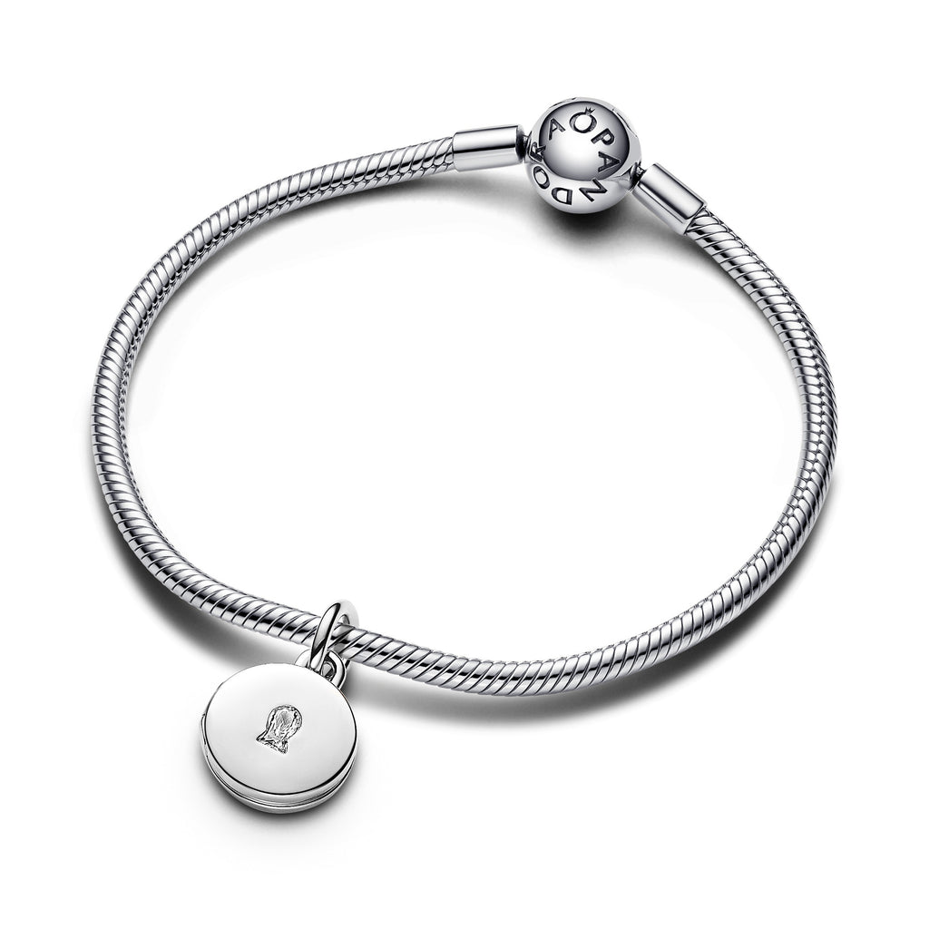 Pandora Moments Charm Pendant Médaillon d’Amour Ouvrable & Gravable 793066C01