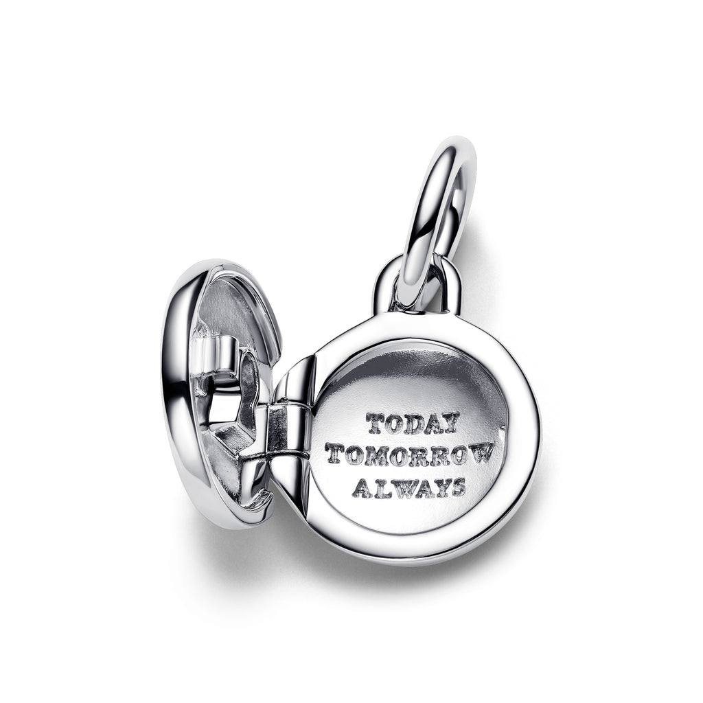 Pandora Moments Charm Pendant Médaillon d’Amour Ouvrable & Gravable 793066C01