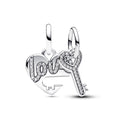 Pandora Moments Charm Pendant Cœur & Clé Séparable 793081C01