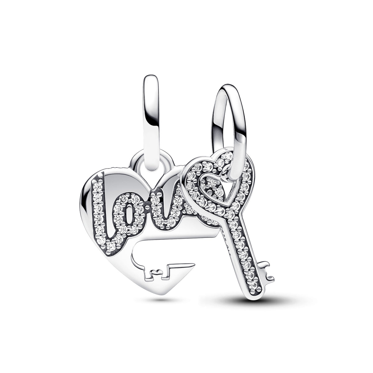 Pandora Moments Charm Pendant Cœur & Clé Séparable 793081C01