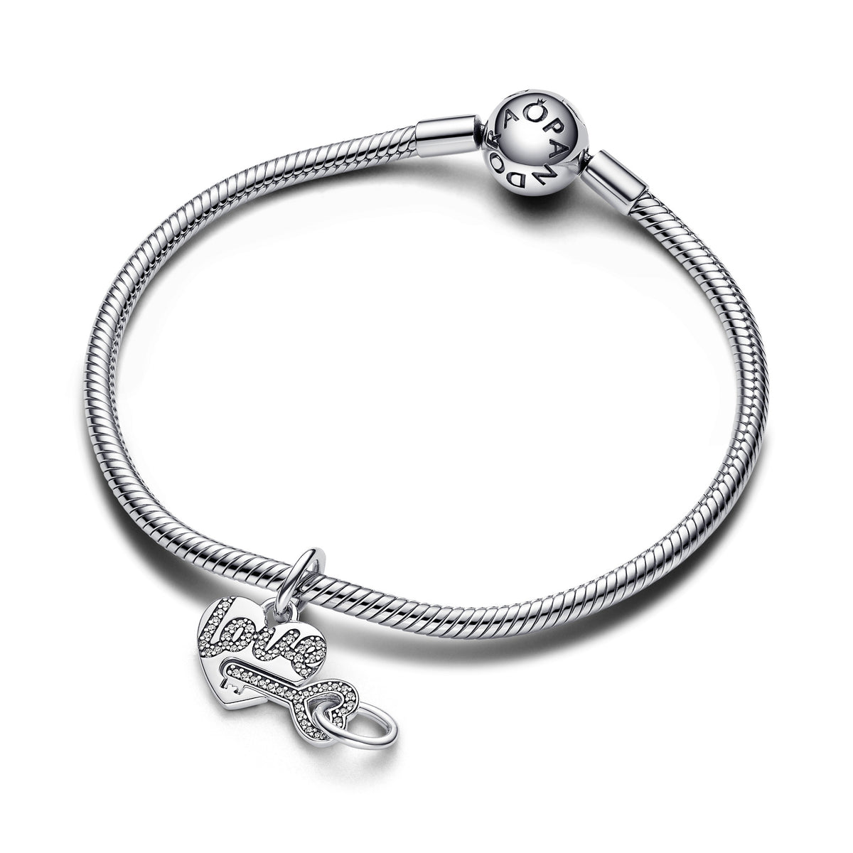 Pandora Moments Charm Pendant Cœur & Clé Séparable 793081C01