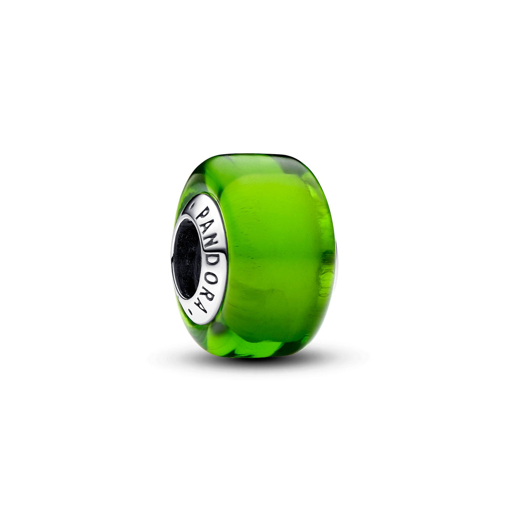 Pandora Moments Mini Charm en Verre de Murano Vert 793106C00
