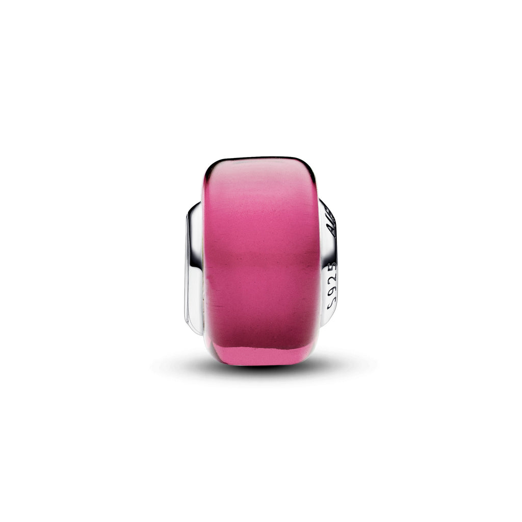 Pandora Moments Mini Charm en Verre de Murano Rose 793107C00