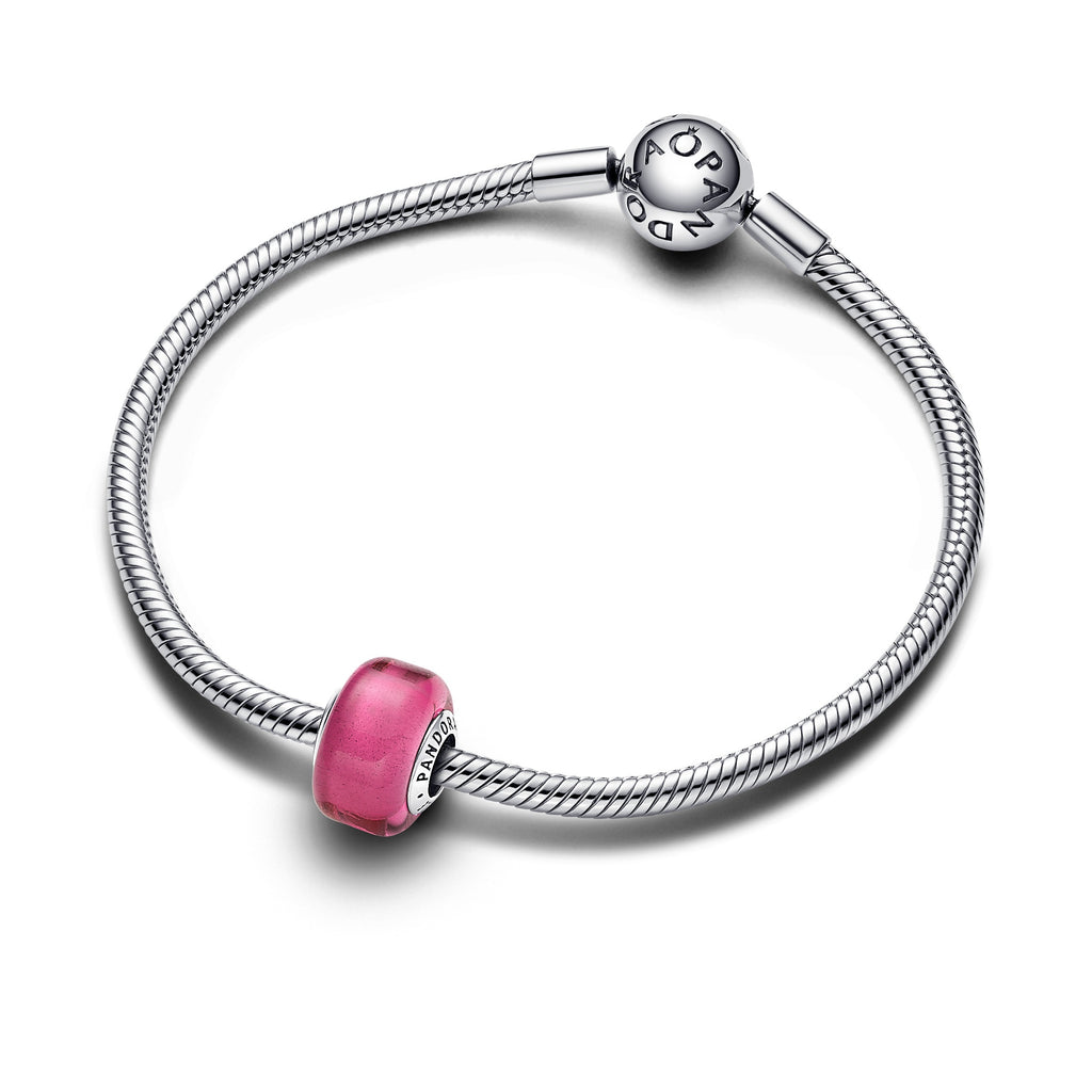 Pandora Moments Mini Charm en Verre de Murano Rose 793107C00