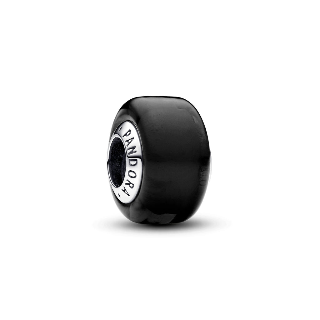 Pandora Moments Mini Charm en Verre de Murano Noir 793117C00