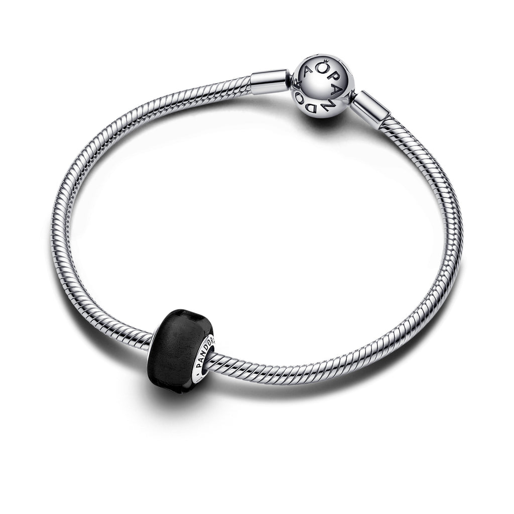 Pandora Moments Mini Charm en Verre de Murano Noir 793117C00