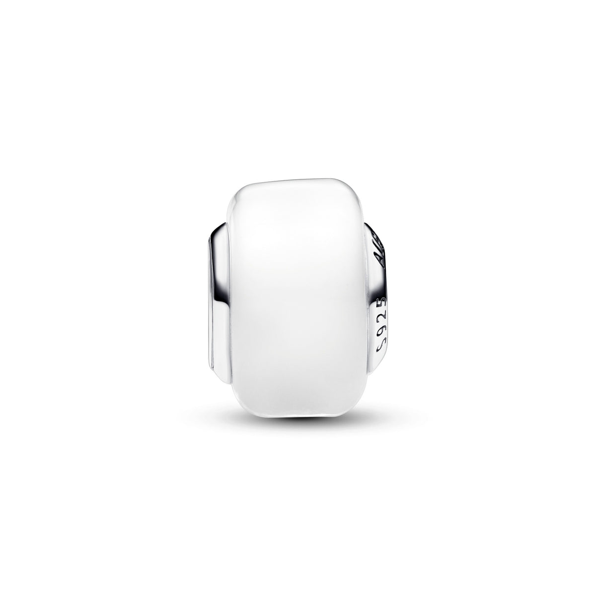 Pandora Moments Mini Charm en Verre de Murano Blanc 793118C00
